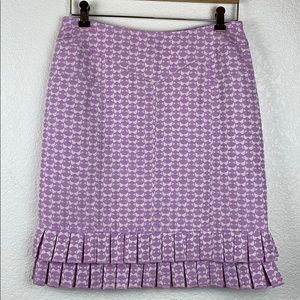 Jana Kos Ruffle Skirt Lavender Purple Size 4 Lined